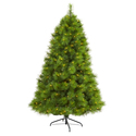 Nearly Natural 6.5ft. Green Scotch Pine Artificial Christmas Tree with 350 Clear LED Lights Thumbnail - 1