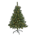 Nearly Natural 4ft. Northern Rocky Spruce Artificial Christmas Tree with 100 Clear Lights and 268 Bendable Branches - Thumbnail 1