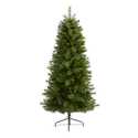 Nearly Natural 6ft. Slim West Virginia Mountain Pine Artificial Christmas Tree with 629 Bendable Branches - Thumbnail 1