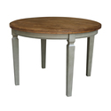 International Concepts 44 x 44 in. Round Top Dining Table in Hickory/Stone Thumbnail - 1