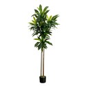 Nearly Natural 7ft. Artificial Dracaena Tree with Real Touch Leaves Thumbnail - 1