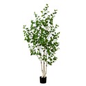 Nearly Natural 6ft. Artificial Birch Tree with Real Touch Leaves Thumbnail - 1