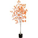 Nearly Natural 5ft. Autumn Paper Birch Artificial Fall Tree Thumbnail - 1