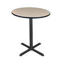 Cain 36" Round Café Table- Beige Thumbnail - 1