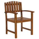 All Things Cedar Teak Dining Chair - Stylish & Comfortable Thumbnail - 1