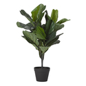 D&W Silks Real Touch Fiddle Leaf Fig Plant - Artificial Plant Indoor Decor 6.5ft Thumbnail - 1