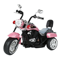 Toddler Kids 6V Battery Powered Electric Chopper-Style Motorcycle Ride-On Trike Toy for Ages 3 to 6 Years Thumbnail - 1