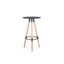 Commercial Seating Products Mid Century Modern Bar Table - Round Black 14.5" Thumbnail - 1