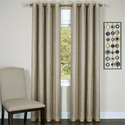 Achim Taylor - Lined Grommet Window Curtain Panel - 50x63 Tan Thumbnail - 1