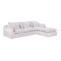 Moe's Home Collection Olivia Lounge Modular Sectional White Thumbnail - 1