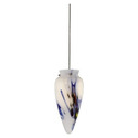 Cal Lighting Glass & Metal Pendant LightsModern Farmhouse Lighting As Shown, Lifestyle, Brushed Steel, Glass, Round, 35W Thumbnail - 1