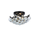 Elegant Lighting Value Corona 10 inch black flush mount Thumbnail - 1