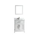 Vanity Art 30 inch single sink bathroom vanity set with super white engineered marble top. Thumbnail - 1