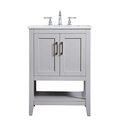 Elegant Decor 24 inch Single Bathroom Vanity in Grey Thumbnail - 1