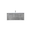 Elegant Decor 48 inch Single Bathroom Floating Vanity in Concrete Grey Thumbnail - 1