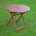 International Caravan Octagonal Acacia Folding Table - International Caravan Thumbnail - 1