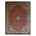 Rugsotic Carpets Hand Knotted Persian Original Silk 6'x9' Area Rug Oriental Kashan Red OJPR0122 Thumbnail - 1