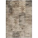 Distressed Silky Viscose Area Rug Stone Color Small Rectangle 5x4 - Safavieh Thumbnail - 1