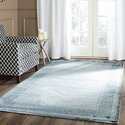 Light Blue & Dark Blue Traditional Rug Thumbnail - 1