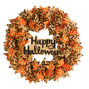 Nearly Natural 30in. Halloween Burlap Ribbon Wreath Thumbnail - 1