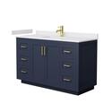 Dark Blue Vanity Single Bathroom Wyndham Collection Thumbnail - 1