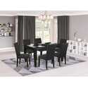 7 Piece Dining Set - Table & 6 Linen Chairs - East West Furniture Thumbnail - 1