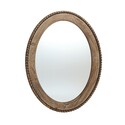 Cameo Wood Framed 32-Inch Oval Wall Mirror Thumbnail - 1
