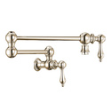 Whitehaus Vintage III Plus Wall Mount Retractable Swing Spout Pot Filler with Lever Handles Thumbnail - 1