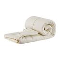 Natural Cotton Washable Wool Queen Mattress Topper 1.5in Thick Ivory - Sleep & Beyond Thumbnail - 1