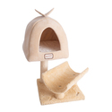 Armarkat Model X3007 Cat Condo, Cat Scratching Post With Plush Condo, Cuddle Thumbnail - 1