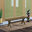 X-Style 15x60 in Dining Bench with Distressed Jacobean Leg and Distressed Jacobean Top finish Thumbnail - 1