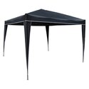 Terra Cotta Folding Gazebo with Steel Frame & Polyester Fabric - International Caravan Thumbnail - 1