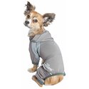 Lightweight 4 - Way Stretch Full Bodied Yoga Dog Hoodie Tracksuit - Pet Life Thumbnail - 1