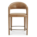 Moe's Home Collection Martens Counter Stool Brown Leather Thumbnail - 1
